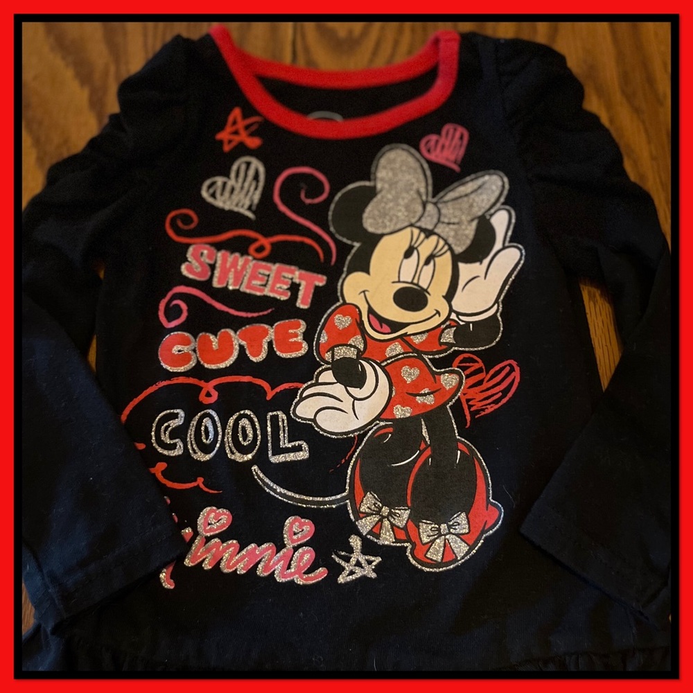 ❤️4/$15❤️Disney 18M “Minnie Mouse Long Sleeve T-Shirt❤️